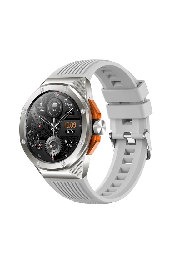 Portable Wristwatches Smart Watch Multiple Sport Modes Bluetooth Call 1.46 HD Display, Large Screen and Exceptional Extended Battery Life, Silver