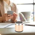 thumbnail image 1 of Nkmbld Powered Subwoofer 5.0 Version Bluetooth Speaker Outdoor Mini Speaker Portable Metal Gift Battery Capacity 500mah Wireless Bluetooth, Graduation Gift, Gold, 1 of 6