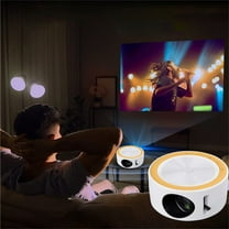 Nkmbld Projector for Bedroom, Portable Outdoor Movie Projector Home Movie LED Video Projector with USB Interface and Remote Control for Home Entertainment