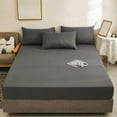 thumbnail image 1 of Nkmbld Queen Fitted Sheet with Pillowcases, Non Sliped Fixed Mattress Protector Super Soft Deep Pocket Bottom Sheets, Luxury Hotel Quality Bedding, 1 of 8