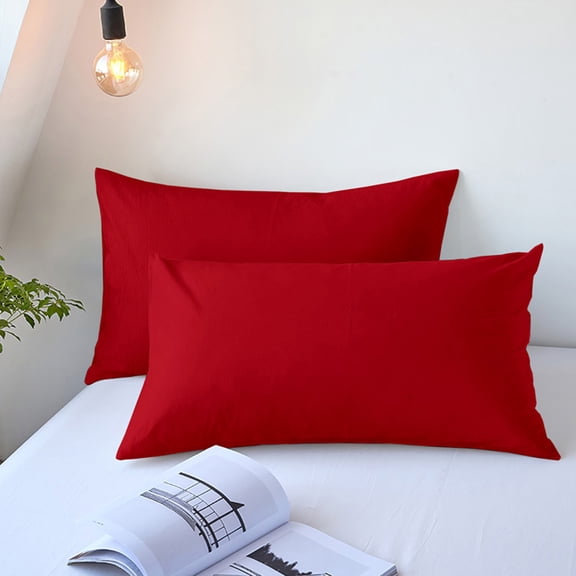 Nkmbld Queen Pillow Cases 2 Pack, Super Soft Easy Care Microfiber Pillowcases with Envelope Closure, Comfortable and Breathable Pillow Protectors