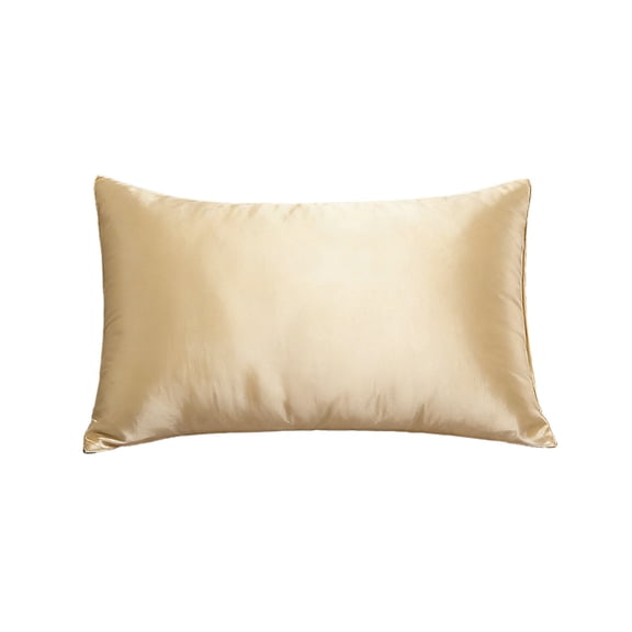 Nkmbld Queen Silk Pillow Cases, Cooling Pillow Case Covers with Envelope Closure, Ultra Soft Hotel Quality Pillowcase Covers, Machine Washable, Beige