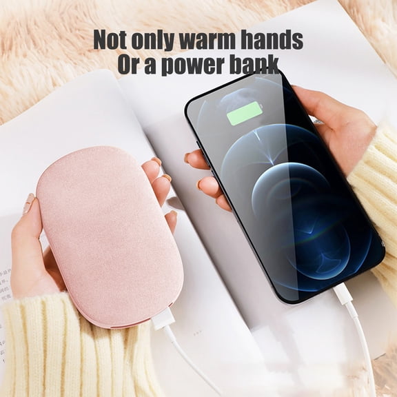 Nkmbld Rechargeable Hand Warmers, Portable Plush Pocket Heater,24Hrs Long Safe Heat,Outdoor, Travel, Golf, Hunting, Camping,Gifts for Men Women, Pink