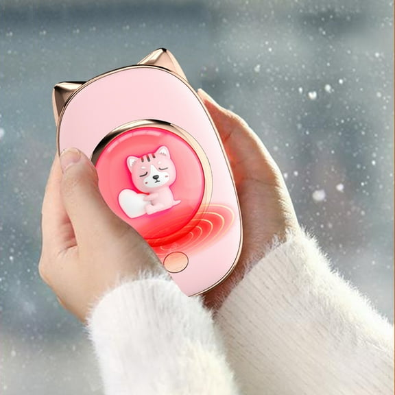 Nkmbld Rechargeable Hand Warmers, Power Bank Warm Warmers 2-in-1 Quick Charge Hand Warmer for Outdoor Indoor, Warmer Gift for Hunting, Golf, Camping, Pink