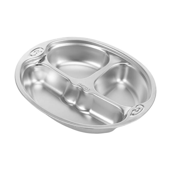 Nkmbld Reusable Lightweight Divided Dish Set Stackable Divider Plates Microwave Safe, Durable Salad Plate for Fruits, Snack, Pasta, Cake, Dessert, Multicolor