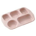 thumbnail image 1 of Nkmbld Reusable Portion Control Dinner Diet Plates, Durable Lightweight Plates Lunch Boxes for Office Workers, Dishwasher and Microwave Safe, Pink, 1 of 6