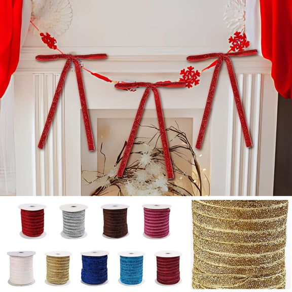 Nkmbld Ribbons for Crafts, 50 Yards Satin Ribbon for Gift Wrapping, Crafts, Hair Bows Making, Wedding, Birthday, Floral Bouquets, Christmas, Red