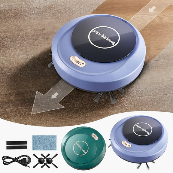 Nkmbld Robot Floor Cleaner Intelligent Fully Automatic Household Cleaning Machine Charging Vacuum Cleaner, Blue