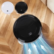 Nkmbld Robot Sweeper with Low Noise Operation Intelligent Sweeping Robot Home Suction Mopping 3-in-1 Robot Floor Cleaner, Black