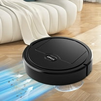 Nkmbld Robot Vacuum with Low Noise Operation Mini Automatic Sweeping Robot 2-in-1 Vacuuming Mopping Sweeping for All Floors, Pet Hair, Black