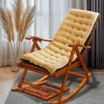 thumbnail image 1 of Nkmbld Rocking Chair Cushions Indoor Outdoor, Super Soft Comfy Chair Pad Waterproof High Back Rocking Chair Cushions for Lounger Recliner, Brown, 1 of 8
