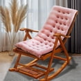 thumbnail image 1 of Nkmbld Rocking Chair Cushions Indoor Outdoor, Super Soft Comfy Chair Pad Waterproof High Back Rocking Chair Cushions for Lounger Recliner, Pink, 1 of 8
