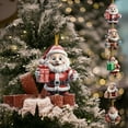 thumbnail image 1 of Nkmbld Santa Claus Ornaments Christmas Tree Decoration Hanging Ornament for Home Office Table Xmas Party Pendant, Unique Xmas Gifts Exchange Decorations, 1 of 8