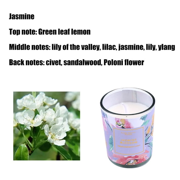 Nkmbld Scented Candles Gift Set, Aromatherapy Candles Glass Jar Plant Wax Scented Candle for Xmas Gifts Holiday Home Bedroom Bathroom Decor Party Supplies