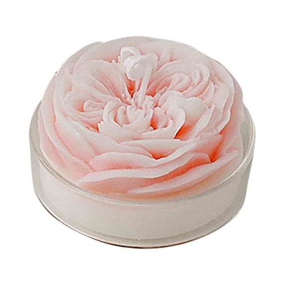 Nkmbld Scented Candles Gift Set, Cute Rose Shaped Soy Wax Candle, Long-Lasting Candlesticks for Christmas Dinner Birthday Party Wedding Holiday Decoration