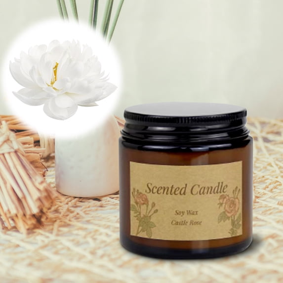 Nkmbld Scented Candles for Women, Soy Wax Scented Candle Glass Ornaments Gift Box Set Aromatherapy Candle Cup for Bedroom Bathroom Decor Party Supplies