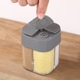 thumbnail image 1 of Nkmbld Seasoning Jar 2 Pack Condiment Jar Four in One Holes Spice Dispenser Box Pepper Storage for Travel, Table, RV, BBQ,Camping and To-Go, Gray, 1 of 8