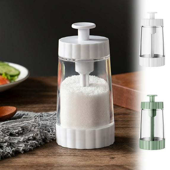 Nkmbld Seasoning Jar Manual Pepper Grinder Pepper Powder Sea Saltes Spice Grinding Bottle Kitchen Refillable Seasoning Bottle for Cooking, White