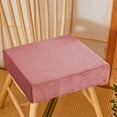 thumbnail image 1 of Nkmbld Seat Cushions for Kitchen Chairs, Thickened Velvet Chair Cushion Sofa Floating Window Tatami Pads Car Seat Cushion, Machine Washable, Pink, 1 of 8