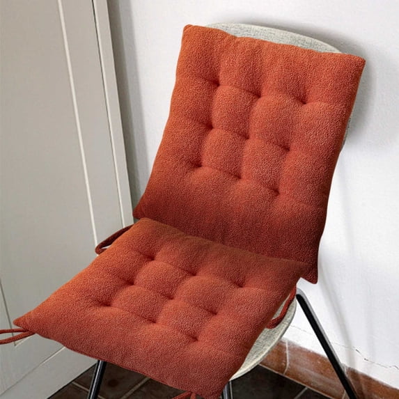 Nkmbld Seat Cushions for Office Chairs, High Density Foam Comfortable Chair Pad for Kitchen, Slip Resistant Indoor Seat Cushion, Machine Washable,Red