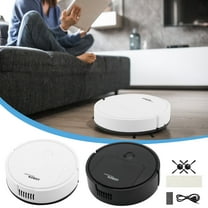 Nkmbld Self-Charging Robotic Vacuum Smart Sweeping Robot and Mopping Cleaning Machine, Slim, Great for All Floors, Pet Hair, White