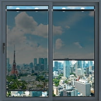 Nkmbld Shade Cover Summer Sun Protection and Heat Insulation Stretchable Roller Blinds Indoor Heat Insulation Kitchen and Bathroom Blinds for Office Vehicles