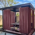 thumbnail image 1 of Nkmbld Sheer Curtains Waterproof Outdoor Curtain Large Size Outdoor Pavilion Transparent Screen Curtain, Sliding Door Insulated Curtain for Patio, Red, 1 of 8