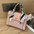 thumbnail image 1 of Nkmbld Shoulder Bags for Women, Premiums Textured Leather Crossbody Bag Adjustable Strap Lightweight Spacious Handbag for Travel Work Daily Necessary, Pink, 1 of 7