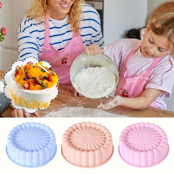 Nkmbld Silicone Molds for Baking Multi Functional with Easy Release and Non Stick for Baking Cakes Pastries and Desserts
