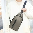 thumbnail image 1 of Nkmbld Sling Bag for Men, Small Shoulder Handbags with Wide Strap, Waterproof Chest Bag Daypack Crossbody for Travel Sport Running Hiking, Green, 1 of 8