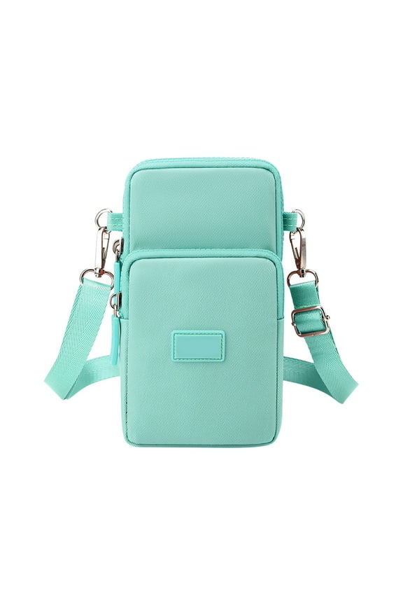 Small Sling Bag for Women, Crossbody Backpack with Headphone Hole Strap Hiking Backpack Multipurpose Crossbody Chest Bag, Green