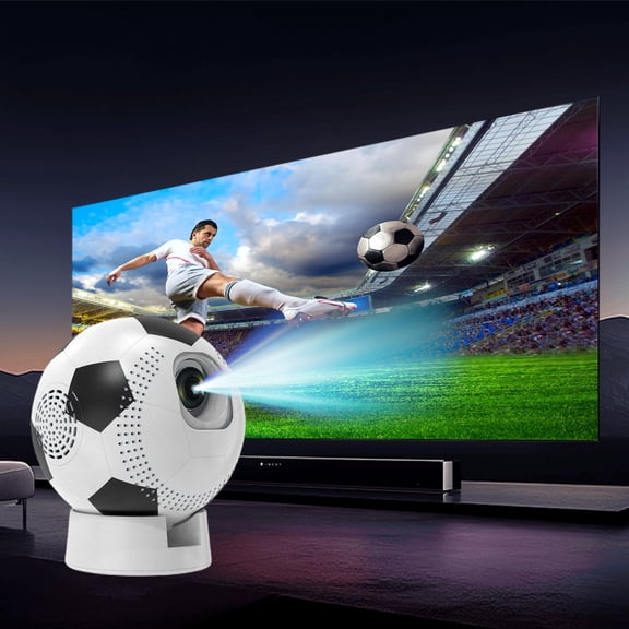 Nkmbld Smart Projector with WiFi and Bluetooth, Portable Movie Projector, Compatible with iOS/Android/Windows/TV Stick/Box/Usb/HDMI for Home Entertainment