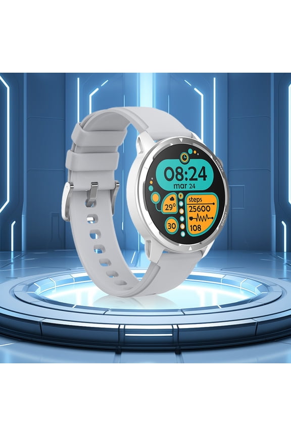 Smart Watch for Android Phones 1.39-inch High-Definition Screen Intelligent Reminder Magnetic Suction Charging Long Battery Life Waterproofs Smartwatch, Gray