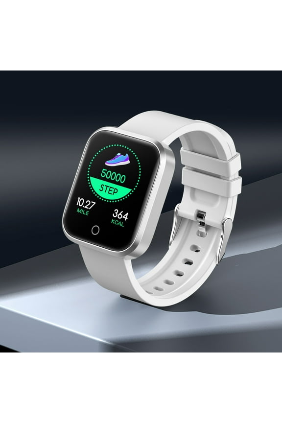 Smart Watch for Android Phones Smart Bracelet Watch Pedometer Weather Photo Alarm Clock, Large Screen and Exceptional Extended Battery Life, Silver