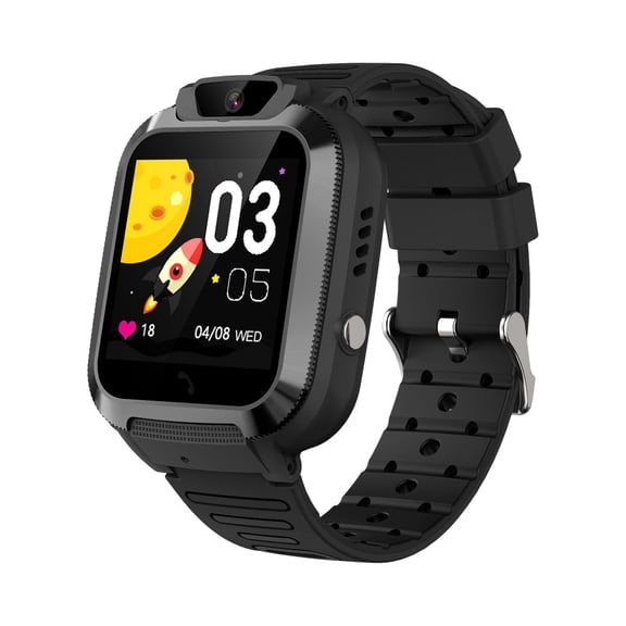 Nkmbld Smart Watch for Men Intelligent Watch with High-Definition Touchscreen and Camera for Video Calls 4G Card Pluggable Phone Watch Accurate Positioning, Black
