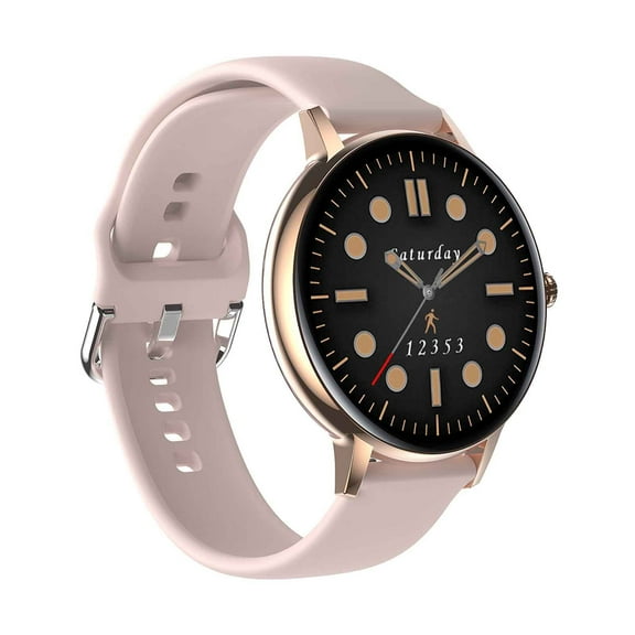 Nkmbld Smart Watch for Women Bluetooth Call Offline Payment Smart Watch, Large Screen and Exceptional Extended Battery Life, Gold