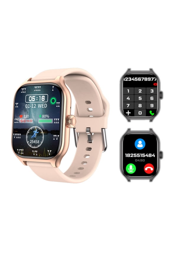 Smart Watch for Women Watch Multiple Motion Modes Remote Control Photography Full Screen Fitness Watch for Android and IOS, Gold
