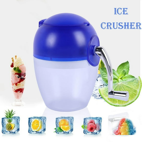 Nkmbld Snow Cone Machine Hand-Cranked Ice Crusher Homemade Household Manual Grinder Ice Machine