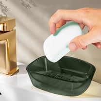 Nkmbld Soap Dish for Shower, Soap Storage Rack Easy Clean Soap Rack Suitable for Shower Bathroom Kitchen Sink, Green