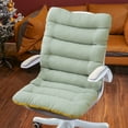 thumbnail image 1 of Nkmbld Soft High Back Chair Cushion, High Density Foam Comfortable Chair Pad, Durable Non-Slip Bottom Rocking Chair Cushions for Home Office, Gray, 1 of 8