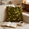 thumbnail image 1 of Nkmbld Soft Pillow Covers Decoration, Multi-Color 3D Leaves Pillowcases Home Living Room Hotel Car Sofa Cushion Cover Satin Backrest Cover, 1 of 8