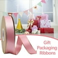 thumbnail image 1 of Nkmbld Solid Satin Ribbon, Gold Edged Polyester Satin Ribbon for Bows Crafts Flower Bouquet Gift Wrapping Wedding Birthday Decorations, 1 of 8