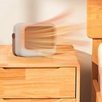 Nkmbld Space Heater for Indoor Use, Circulation Heating Fan, Fast Quiet Heating for Winter, Bedroom, Office Desk, Camping Use Compact Heater, Pink