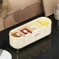 thumbnail image 1 of Nkmbld Spice Storage Containers with 4 Grids and 4 Spoons Kitchen Condiment Jar for Keeping Sugar,Salts,Spice,Pepper Powder, Yellow, 1 of 8