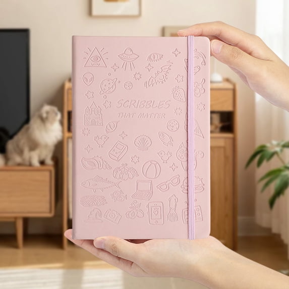 Nkmbld Spiral Notebooks Softcover Notebook Cute Cartoons A5 Stamped Book Exquisite Diary Tape Business Notepad for Work, Travel and Notes, Pink
