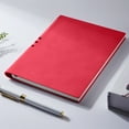 thumbnail image 1 of Nkmbld Spiral Notebooks Solid Color Diary Thick Work Notebook A5 Perforated Notebook 200 Pages, Suitable for Work, Travel and Notes, Red, 1 of 8