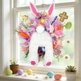 thumbnail image 1 of Nkmbld Spring Wreath for Front Door, Easter Bunny Wreath Spring Artificial Wreath for Front Door Indoor Outdoor Wall Window Festival Decoration, 1 of 8