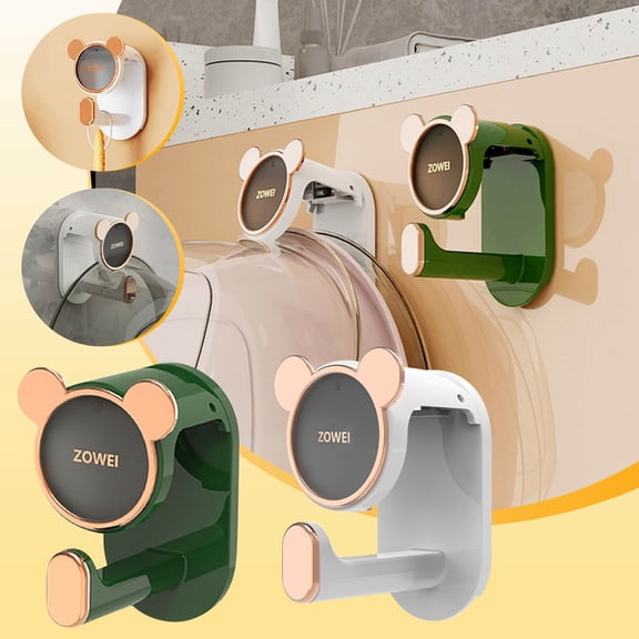 Nkmbld Sticky Hooks for Hanging Heavy Duty, Non Perforated Washbasin Hooks with No Marks, Adhesive Hooks, Works on Ceramic, Marble, Glass, Metal, Green