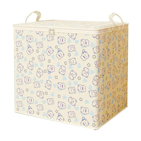 Nkmbld Storage Bins Heavy Duty Storage with Reinforced Handles Extra Large Storage Bags for Clothes Toys Christmas Decoration Organizer Tote Bag Thickened Double Zipper