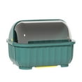 thumbnail image 1 of Nkmbld Storage Containers Kitchen Dishware Organizer - Adjustable Rack for Plates and Bowls with Drainage - Utensil Storage Box with Lid, Green, 1 of 1
